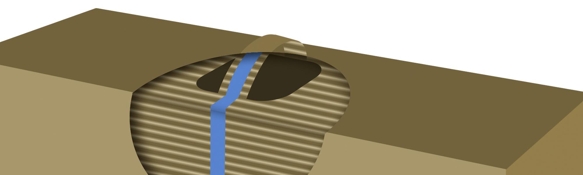 Армирующая лента между слоями гофрокартона — иллюстрация Lemtapes